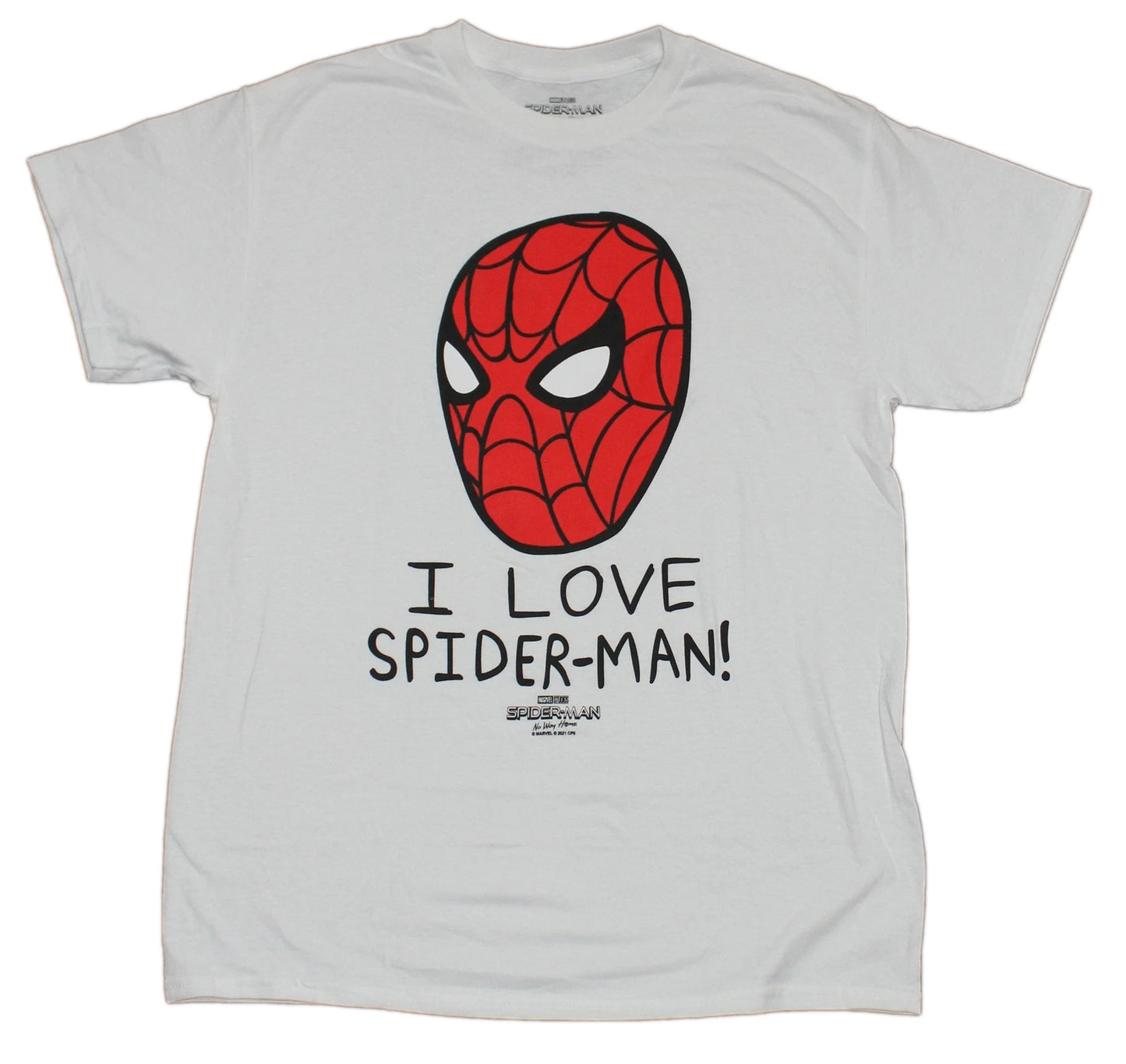 Spider-Man New Adult T-Shirt -  I Love Spider-Man