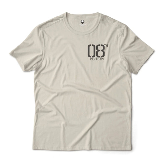 08th MS Team Mobile Suit Gundam Anime Chest Print Graphic T-Shirt