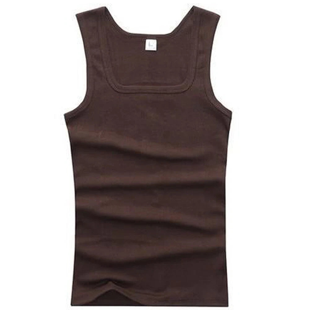 Mens Muscle Sleeveless Tank Tops Gym Tee Shirt Bodybuilding Sport Fitness Vest ~