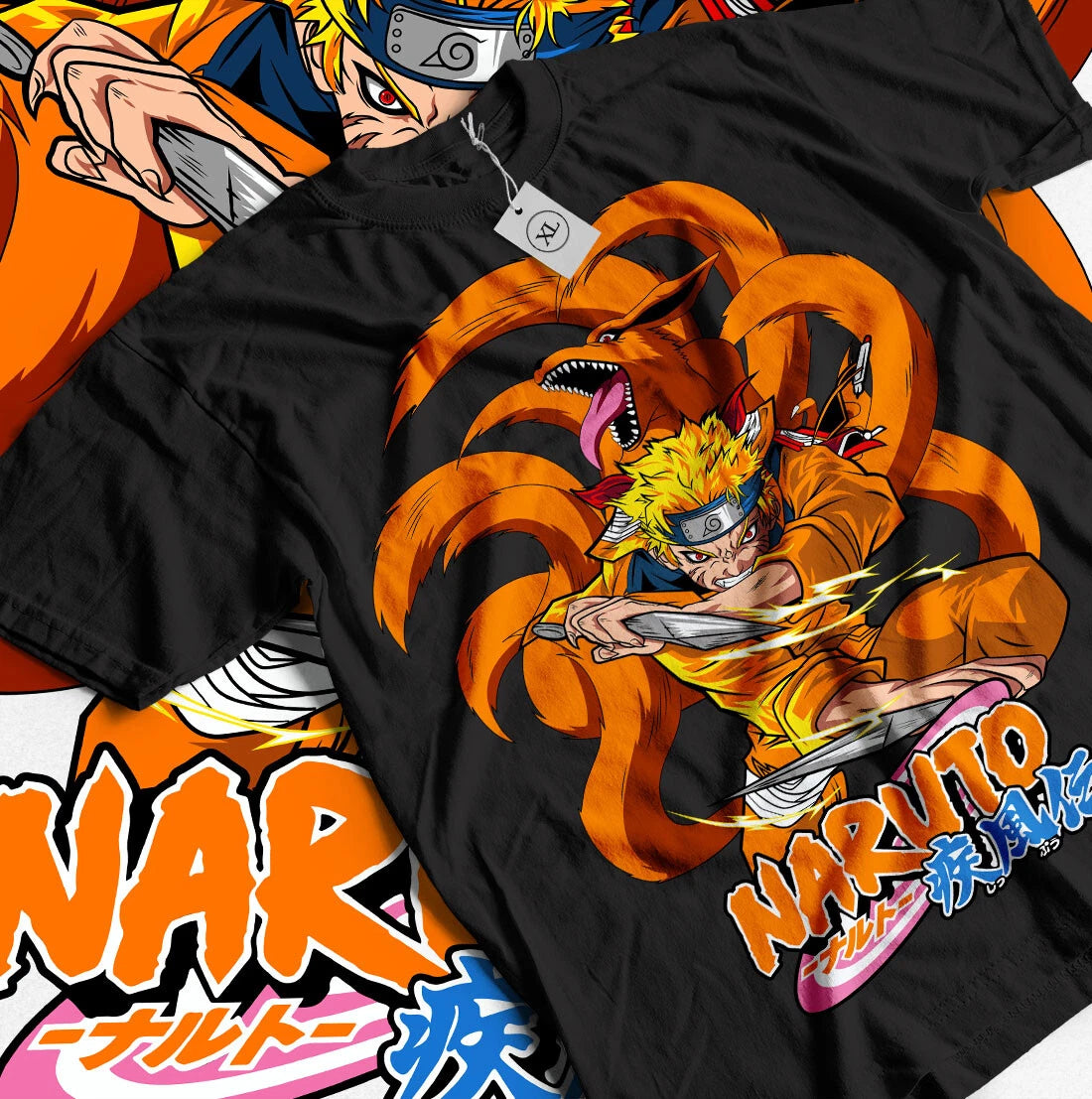 NarutoT-Shirt Itachi Uchiha  Rasengan Jiraiya Anime Manga Style Shirt All Size