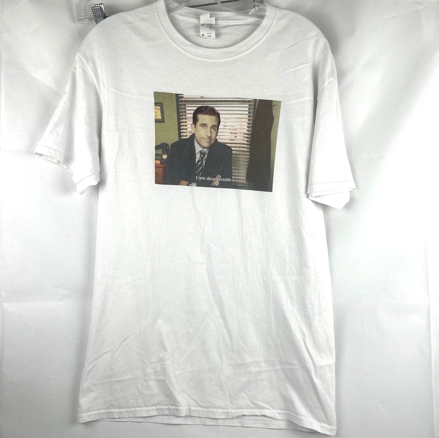 The Office Michael Scott I'm Dead Inside T-Shirt Medium White