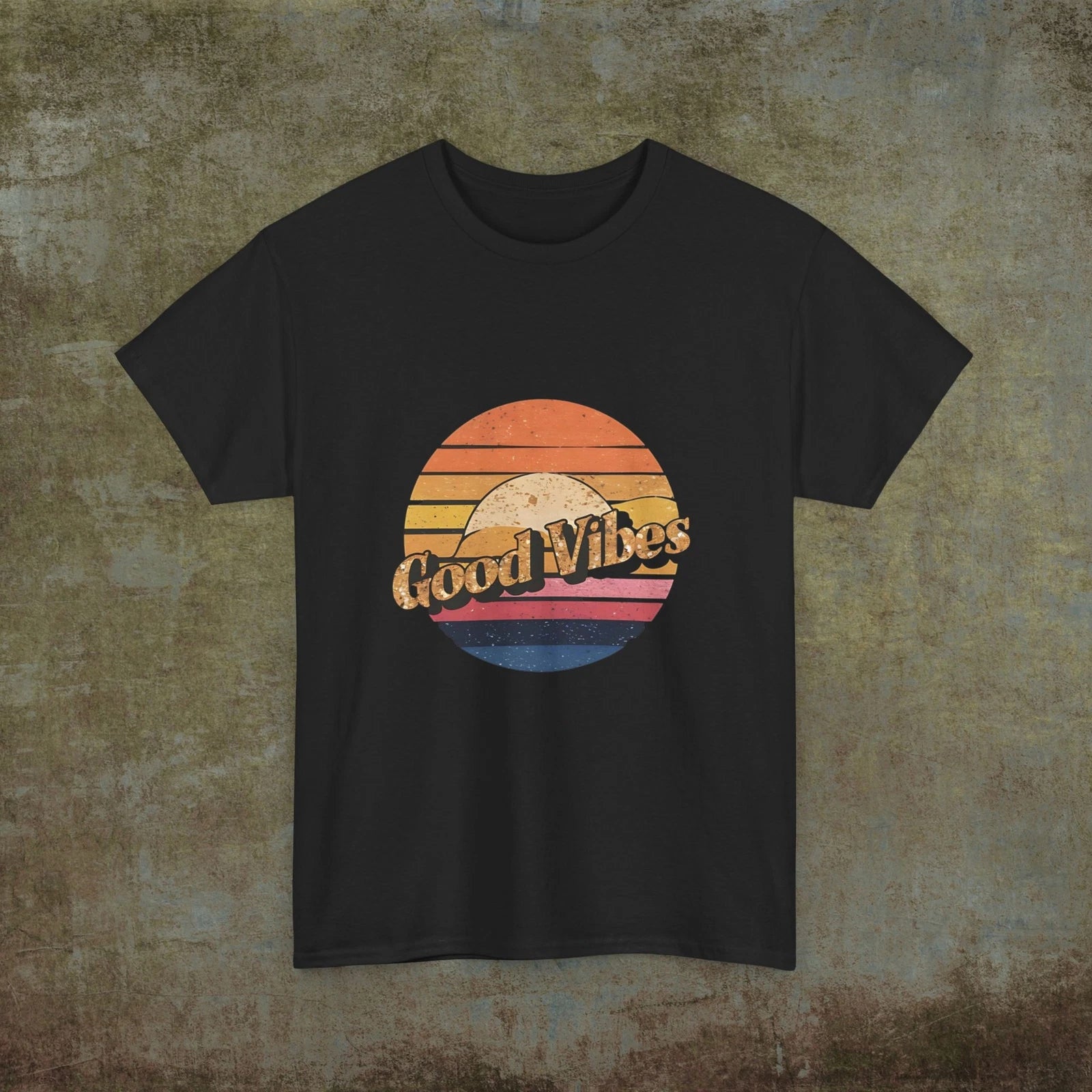 Good Vibes Retro Unisex Cotton Tee, Classic Design with a Retro Look and Feel
