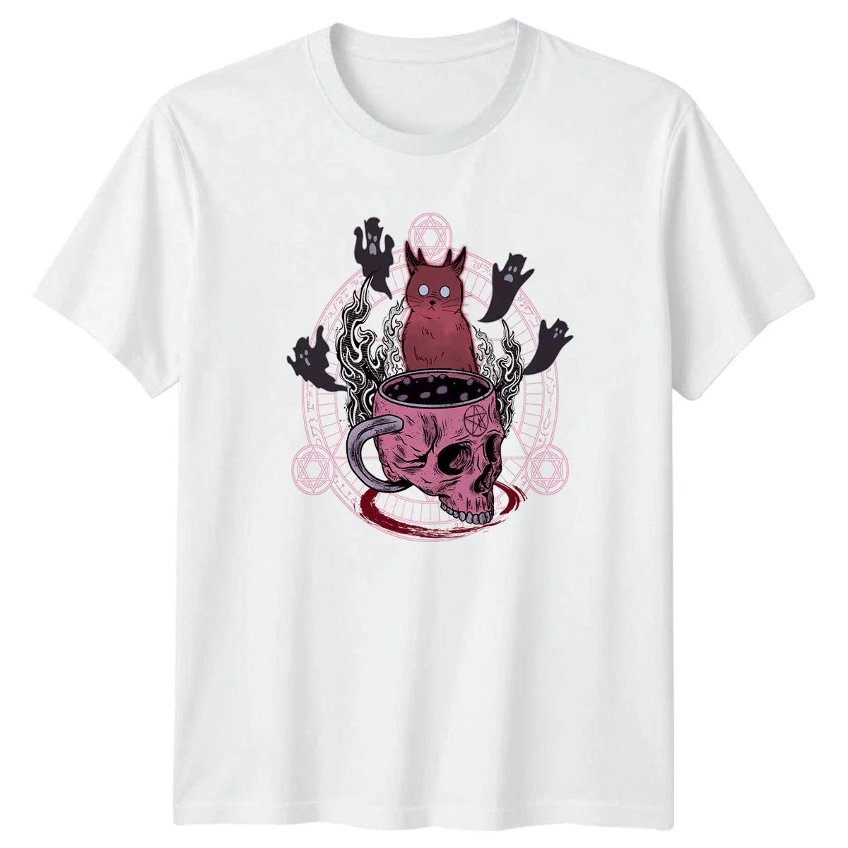 Kawaii Pastel Goth Spooky Cat T-Shirt Pastel Goth Goth Occult Halloween Gift