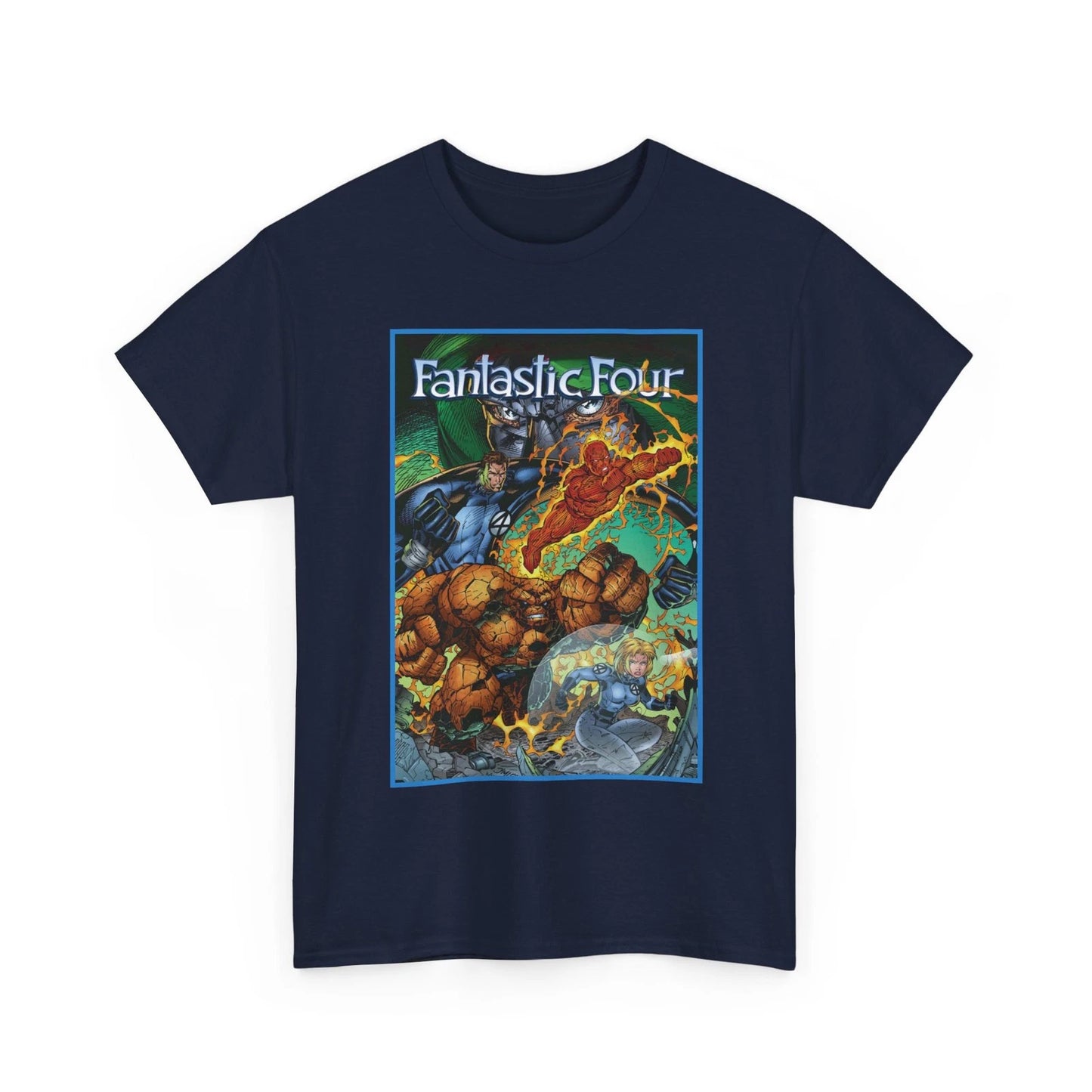 Fantastic Four T-Shirt - Marvel Comics - Heroes Reborn - Jim Lee Art - The Thing
