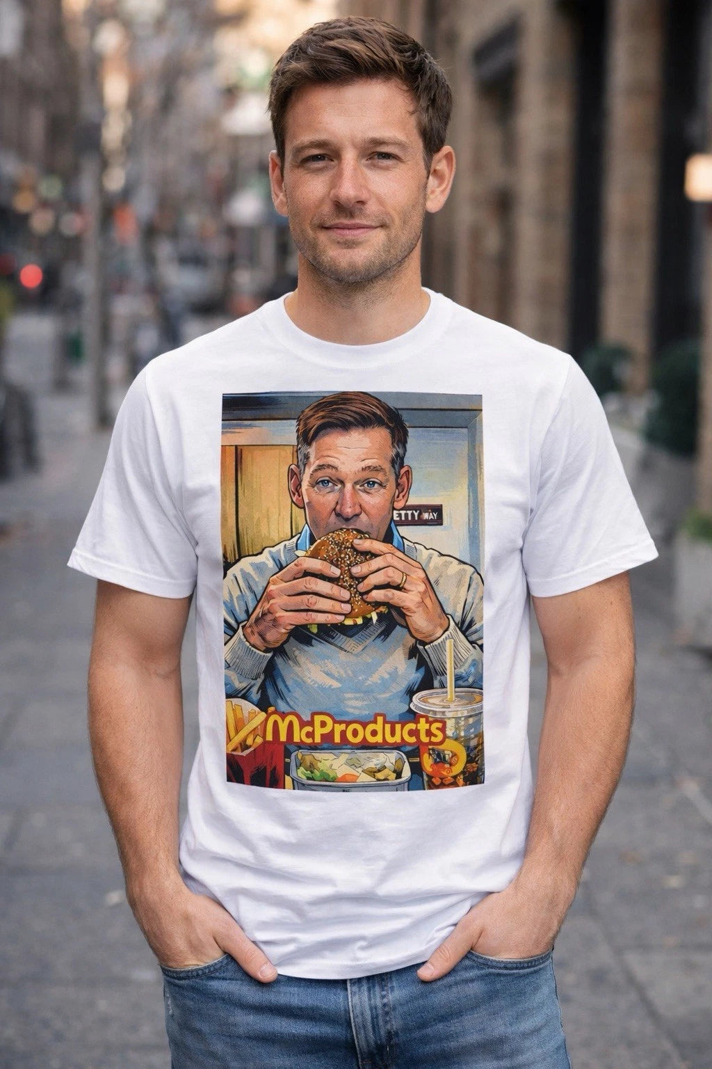 McProduct Big Arch McDonald’s Parody CEO T-Shirt 🍔 Size Medium