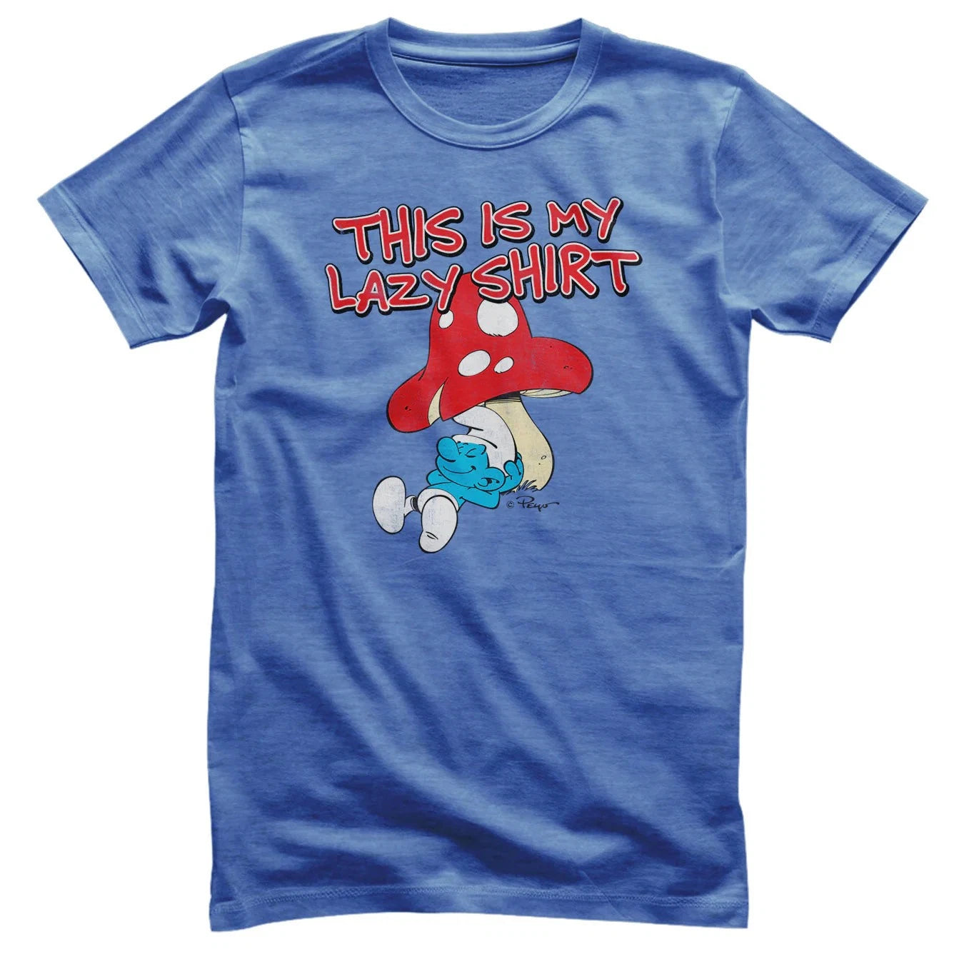 Officially Licensed Smurfs - The This Is My Lazy Shirt Mens T-Shirt