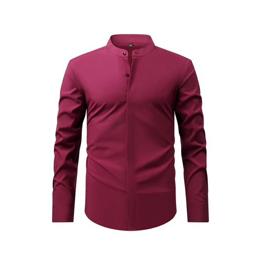 Men's Formal Shirt Casual Slim Shirts Long Sleeve Button Down Tops Blouse