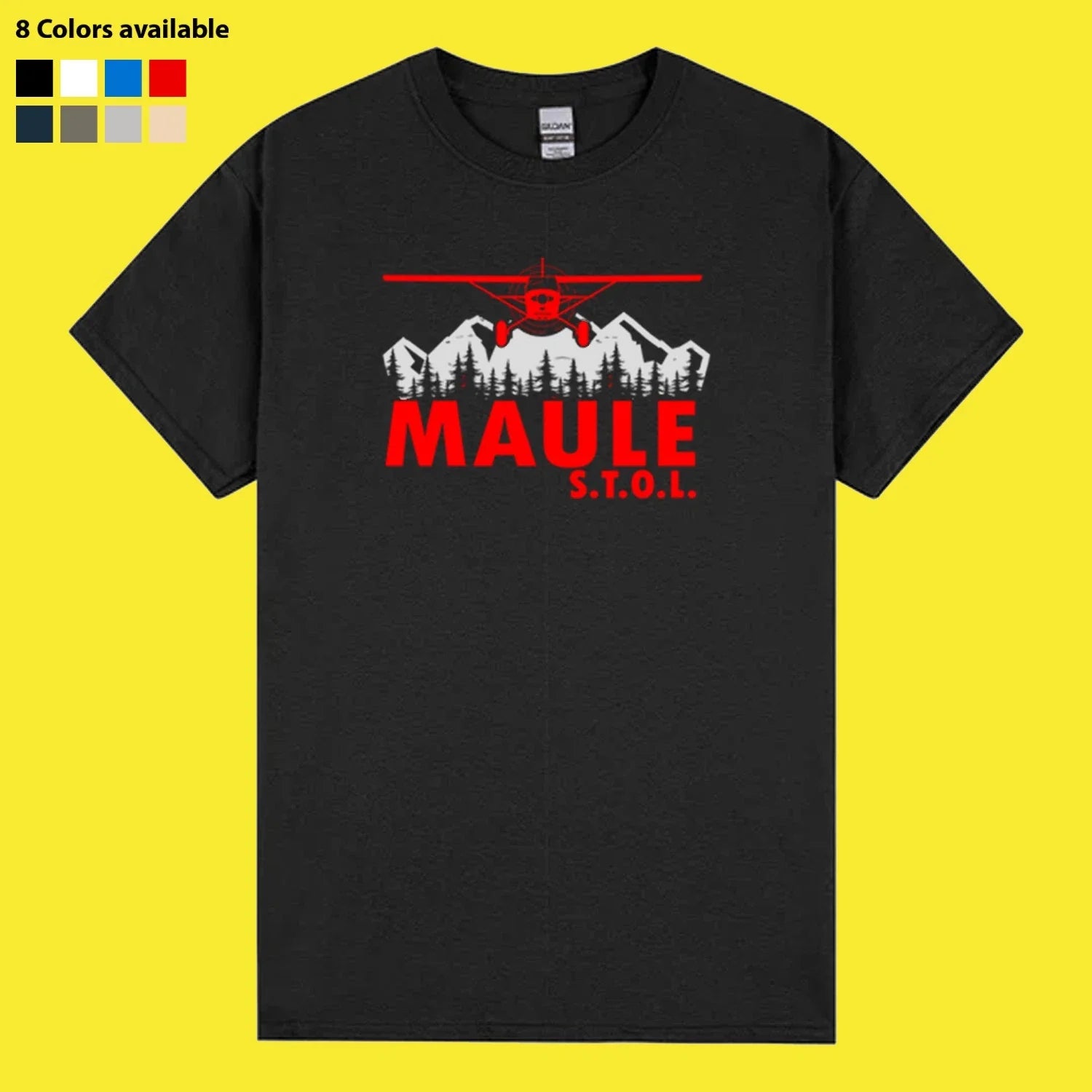 New Shirt MAULE STOL Aircraft Logo T-Shirt Funny Made In USA S - 5XL