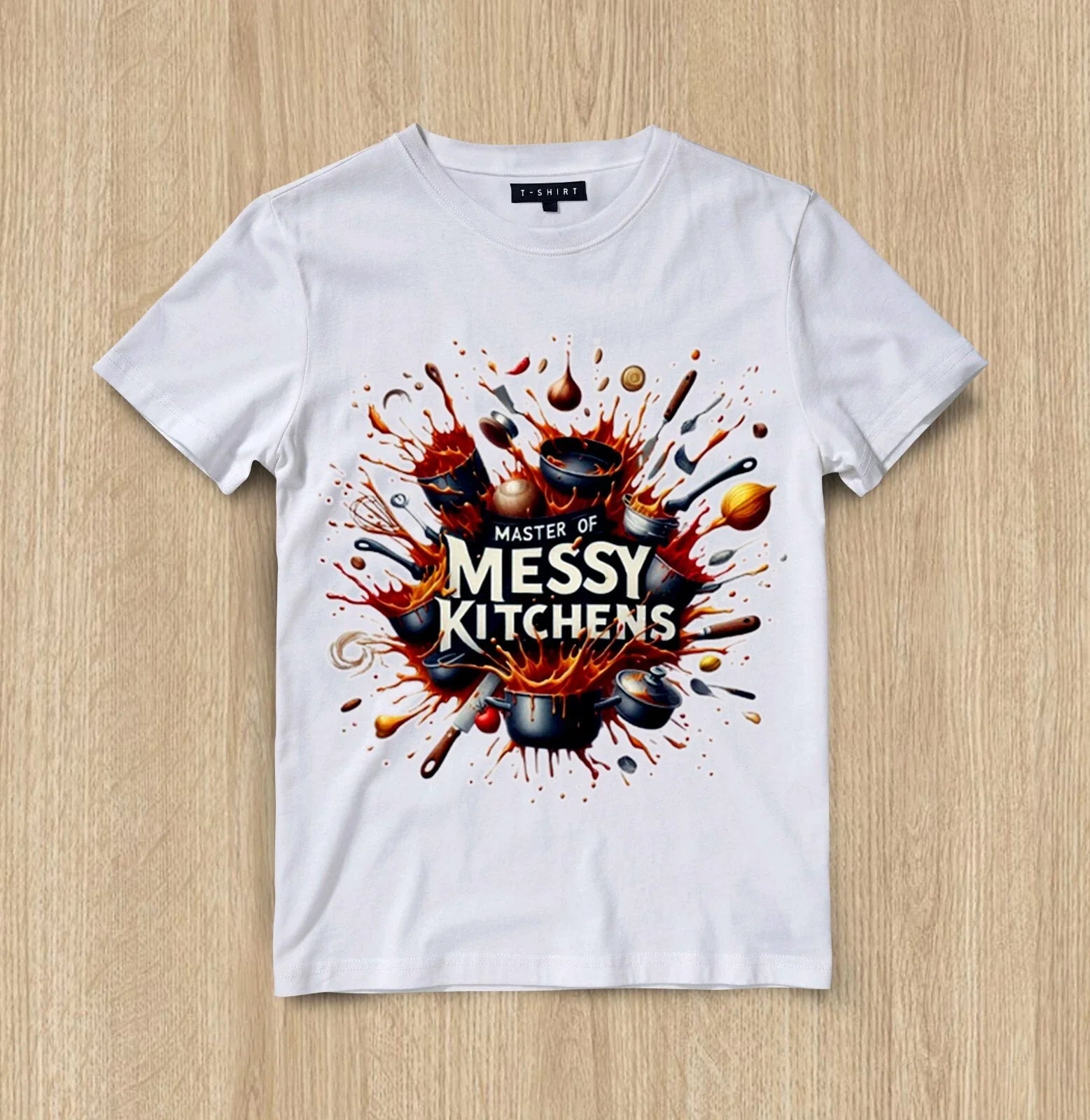 Custom Cooking Lovers’ Humor T-shirt Design Unisex Jersey Short Sleeve Tee