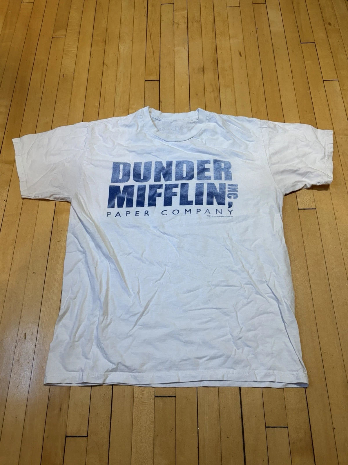 Men’s/unisex “The Office” Licensed Dunder Mifflin White T Shirt Size M