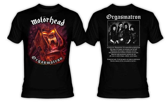Motorhead - Orgasmatron T-Shirt Double Sided