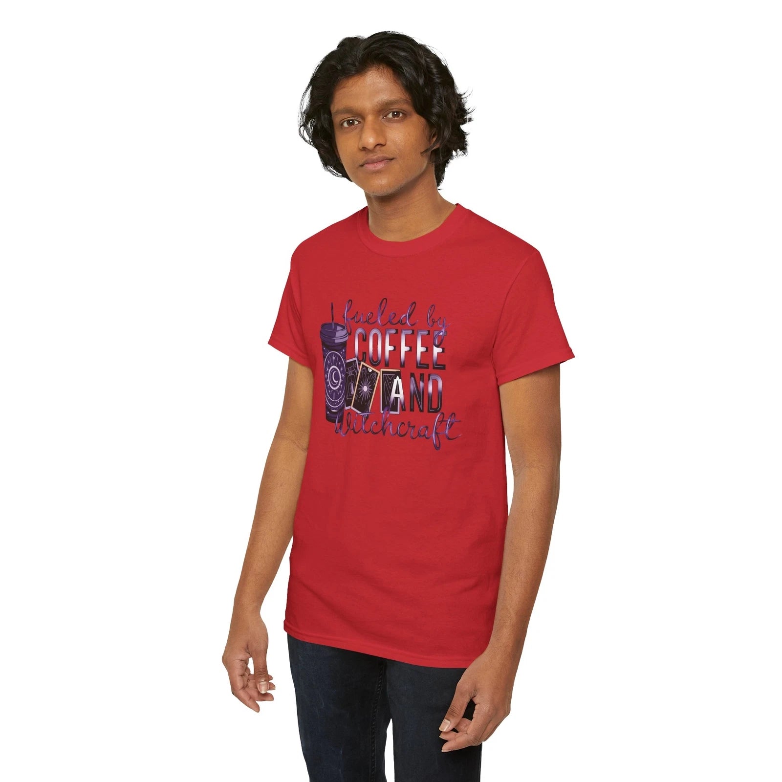 Coffee T-Shirt | Funny Coffee Addict Fueled by coffee and witchcraft
