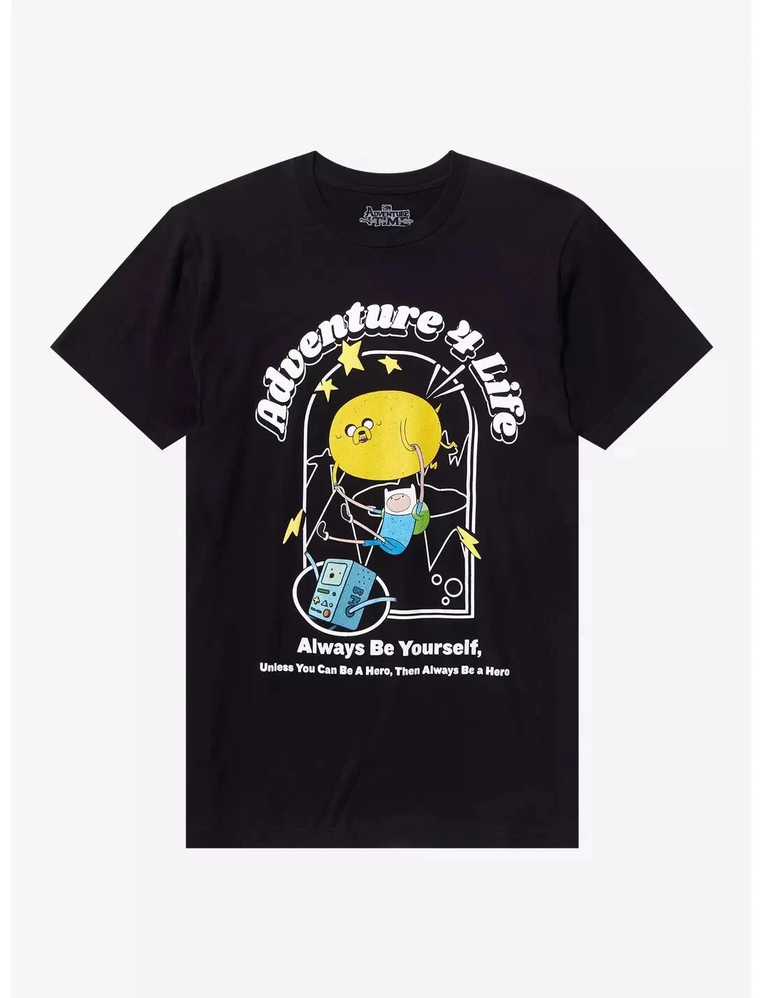 Adventure Time Mens Finn & Jake Adventure 4 Life Funny Cartoon Shirt New XS-3XL