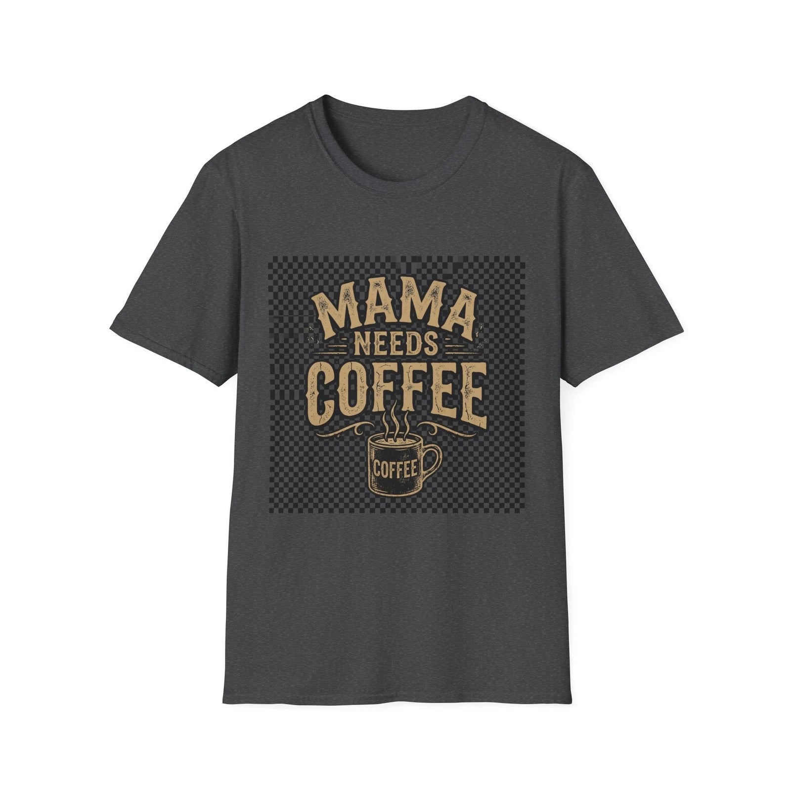 Mama Needs Coffee T-Shirt | Mom Coffee Cup Typography Tee