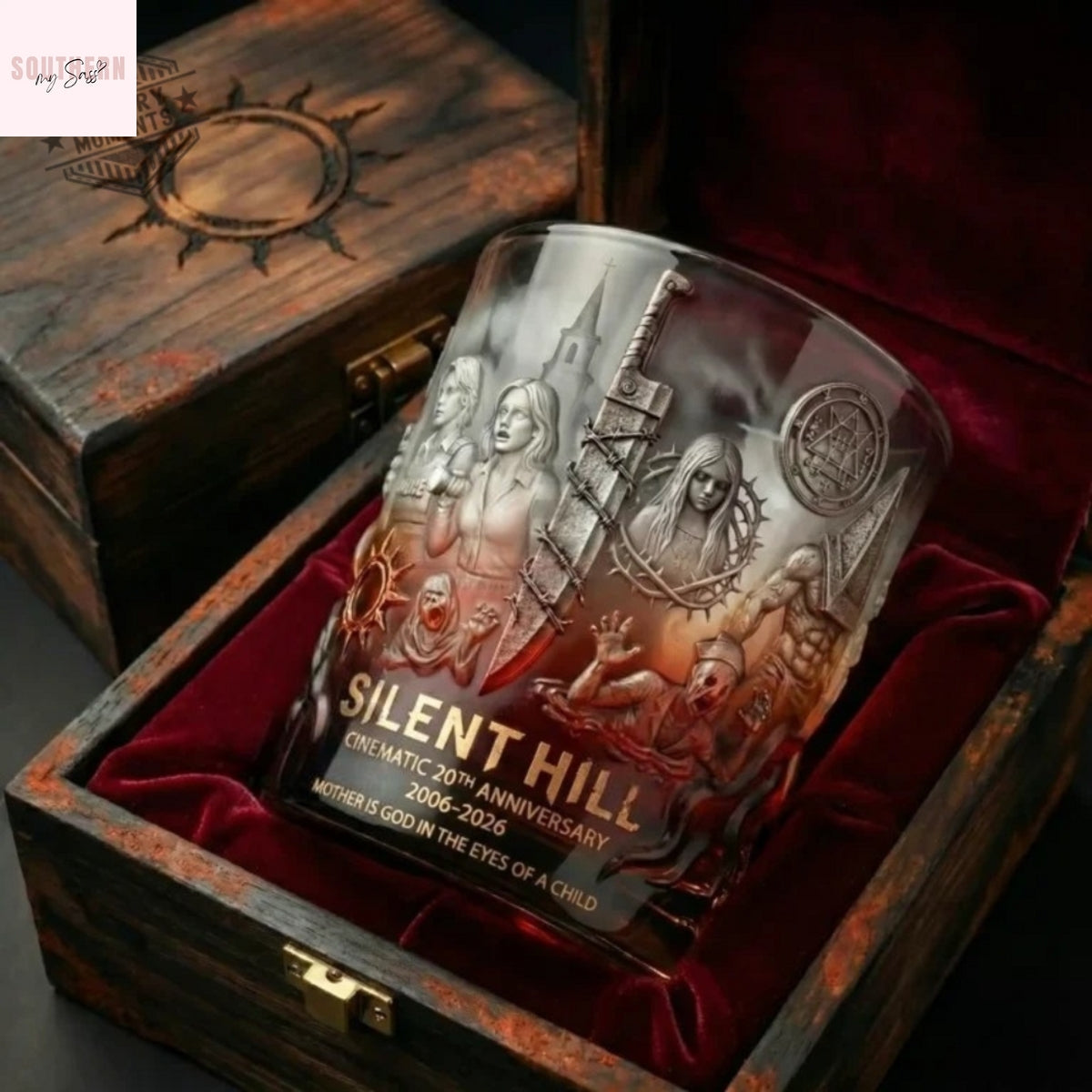 Silent Hill Cinematic 20Th Anniversary Whiskey Glass