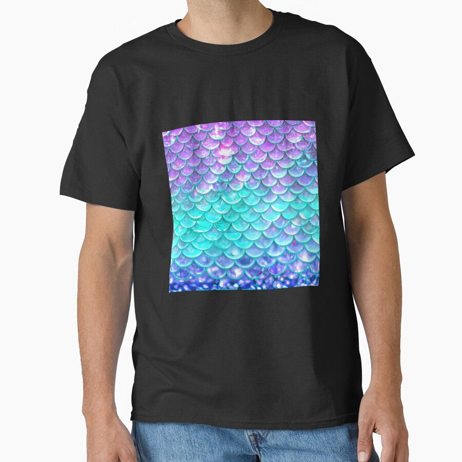 Printed image of Bokeh Mermaid Tail pattern v3 by JaReVa