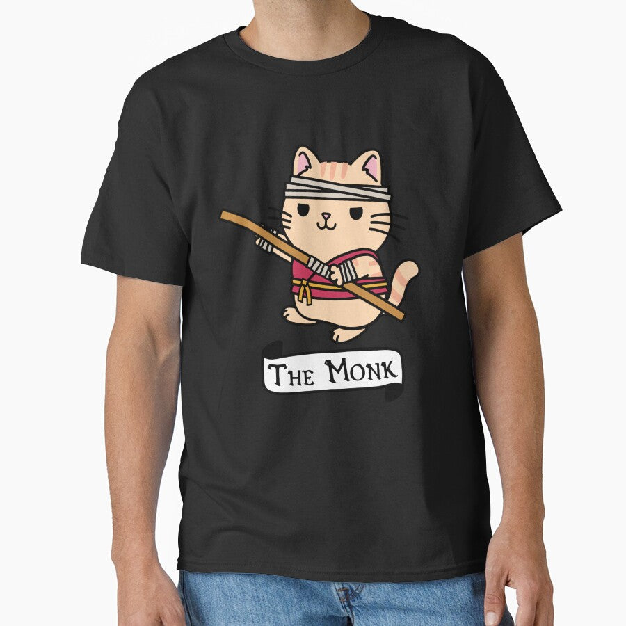 The Monk | DnD Cat Tabaxi Monk by Cute N' Nerdy Shop
