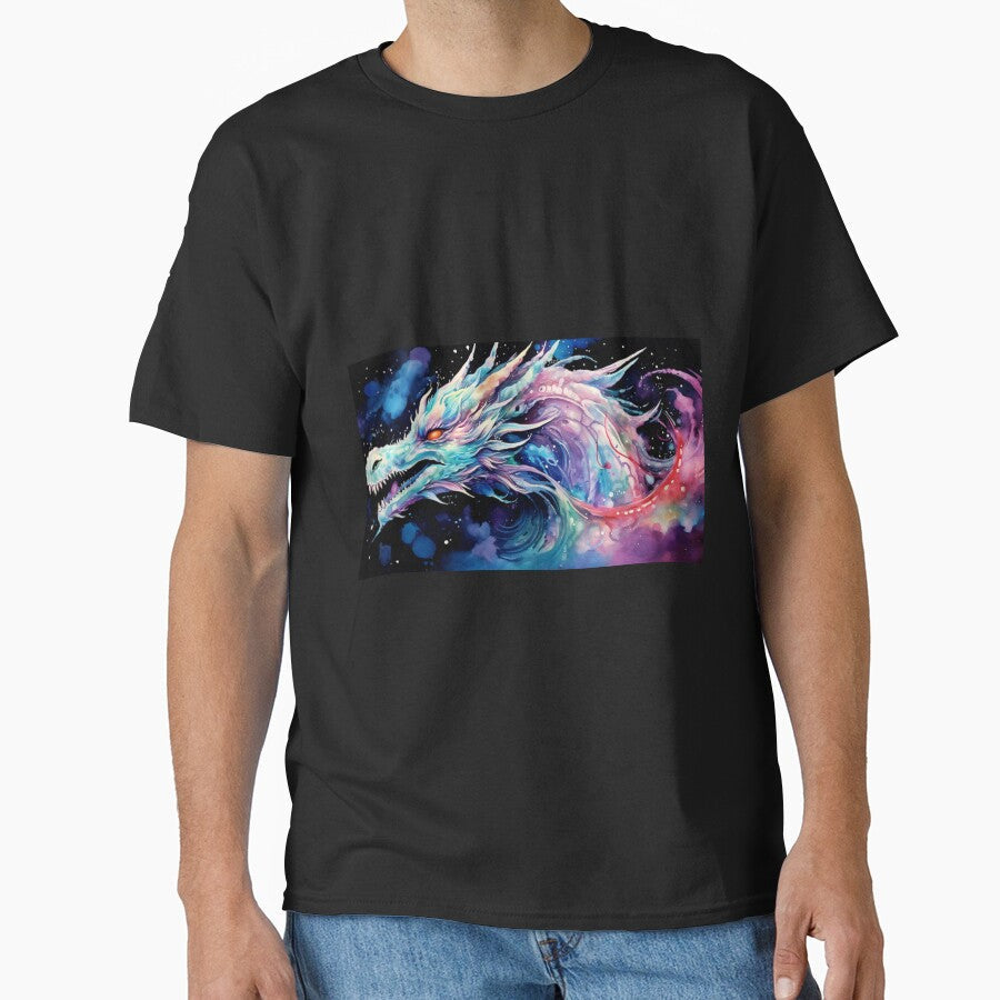 Dark Fantasy Watercolor - Cosmic Dragon by Fantasy Masterpiece