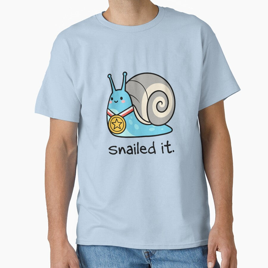 Snailed It Shirt (blue) by ShirtsTrending