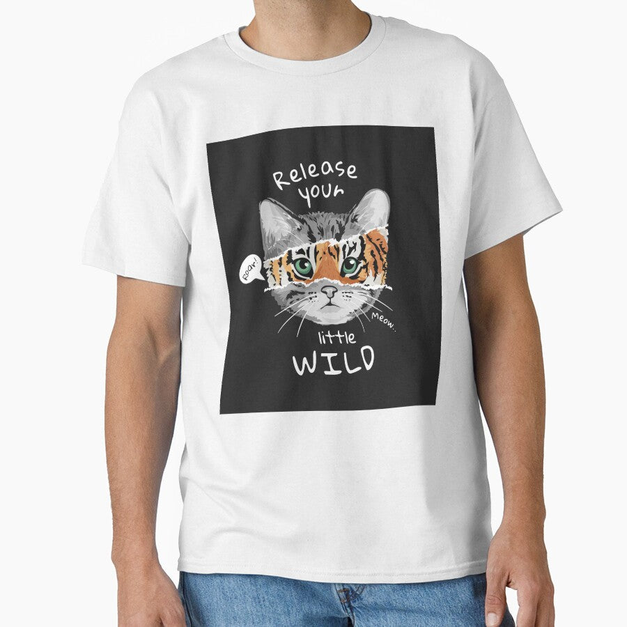 Typography Slogan with Cat Tiger Face by Peekonet