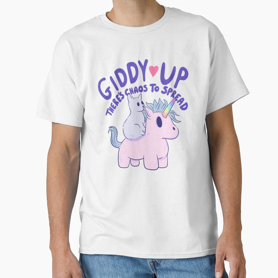 Cute Cat Riding Unicorn - Giddy Up, There’s Chaos to Spread by Jess.a.creates