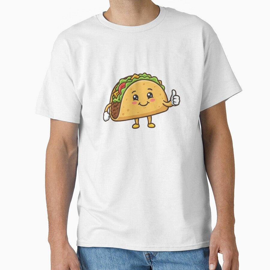 Happy Taco – Cute Kawaii Food Art by AARt Studio Store