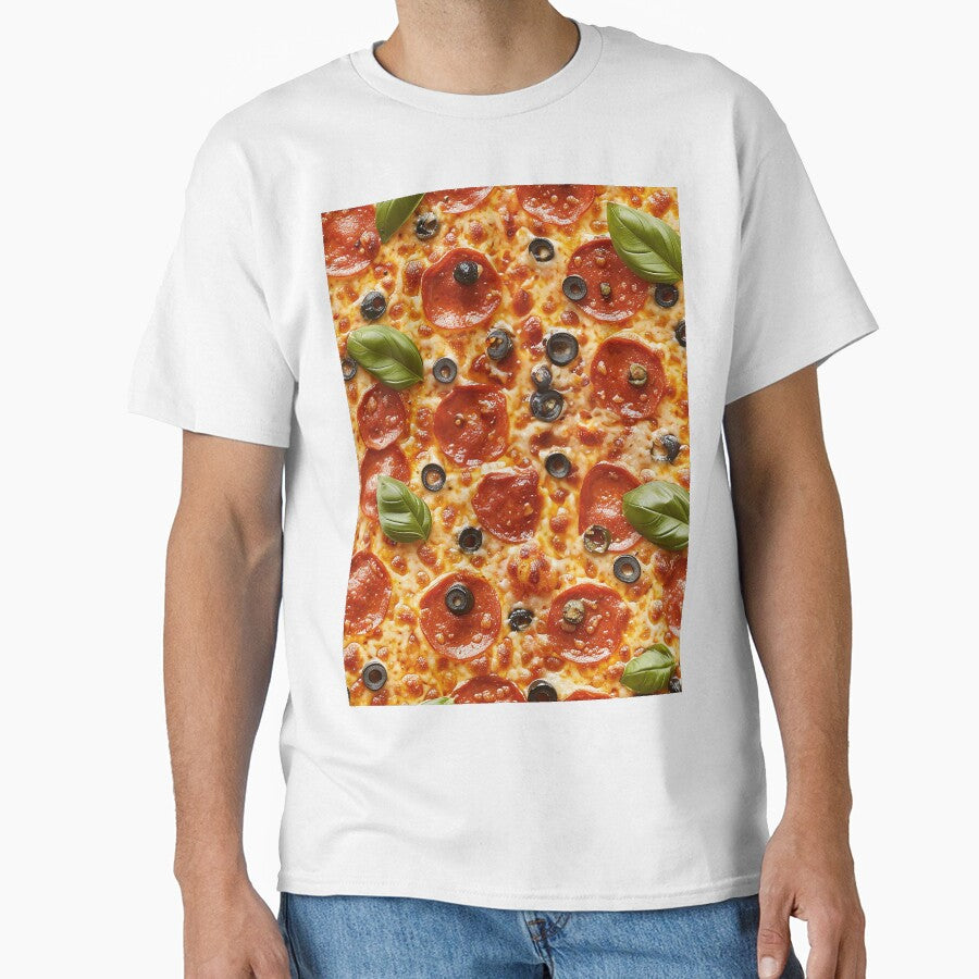 Seamless Pizza Pattern by GroovyRaffRaff
