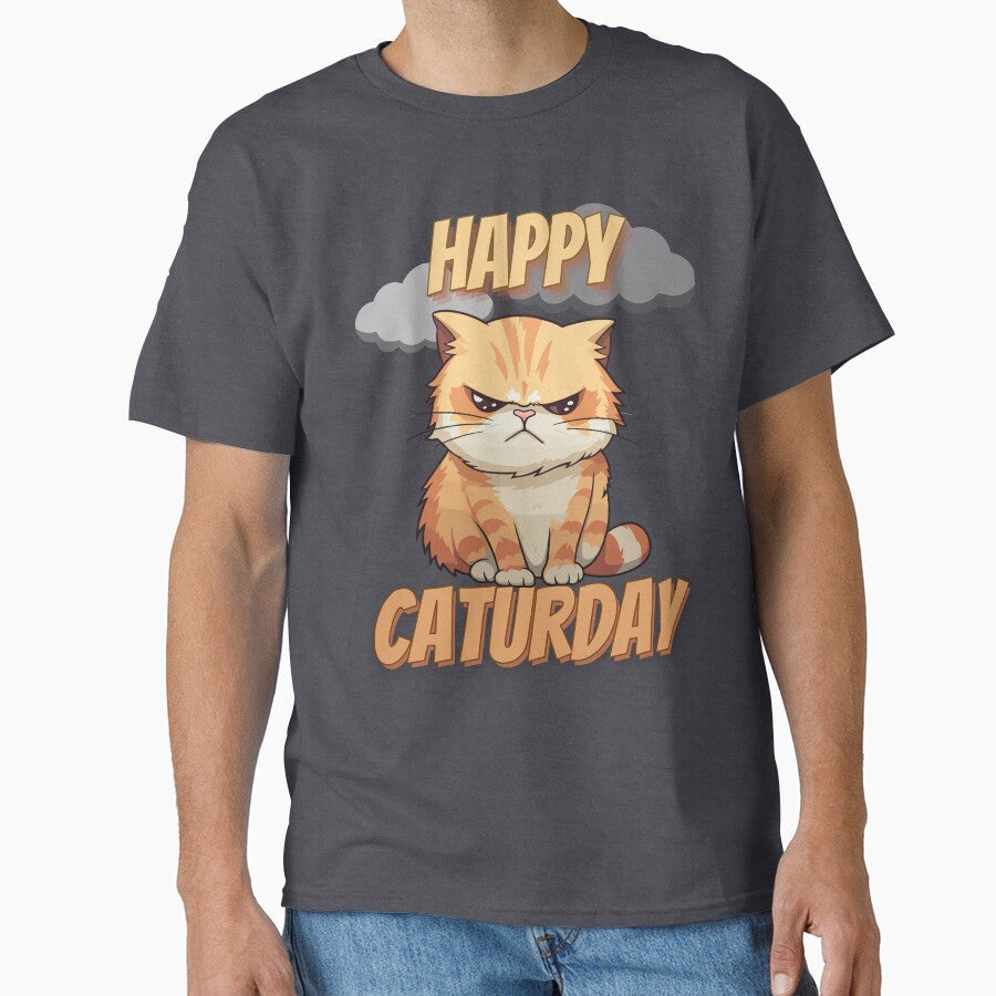Happy Caturday Orange Cat by SorohanMedia