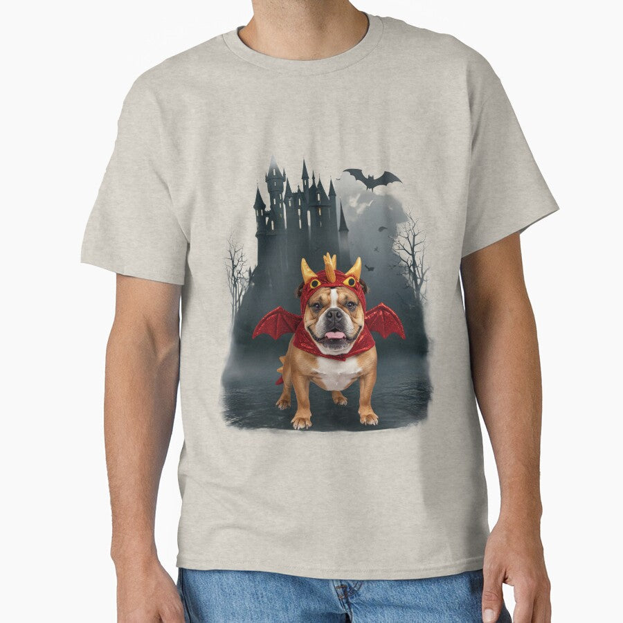 Funny Dragon Dog Costume | Cute Bulldog Halloween Fantasy by ChenEngEng