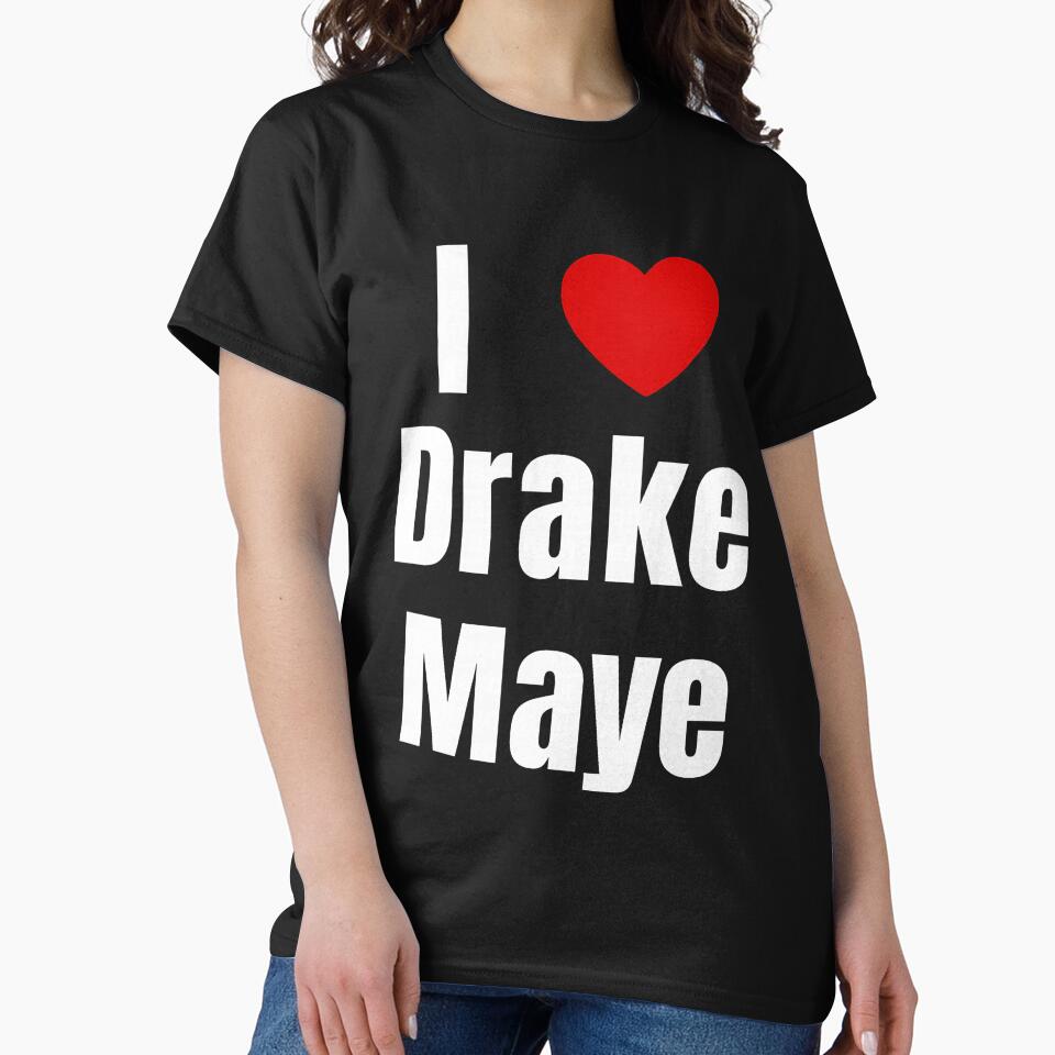 I Love Drake Maye Football Bold Heart Statement by cerima