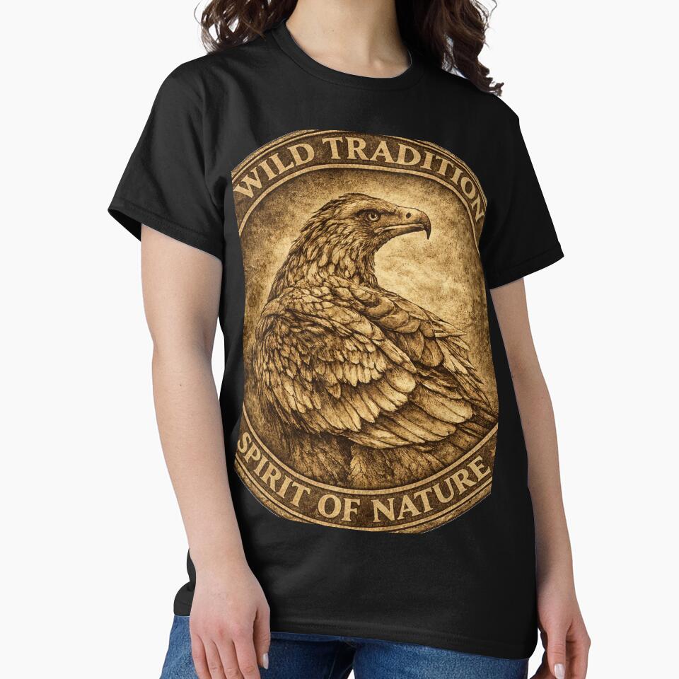 Bald Eagle Spirit of Nature – Wildlife Emblem | Wild Tradition Outdoor Design Full Emblem Print by WildTradition