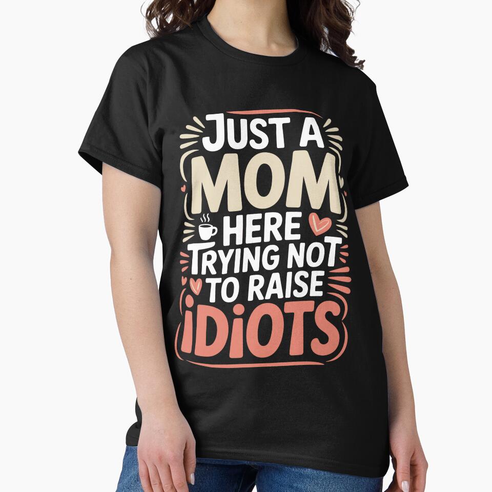 Edgy Retro Motherhood Humor Statement by Kreatiq