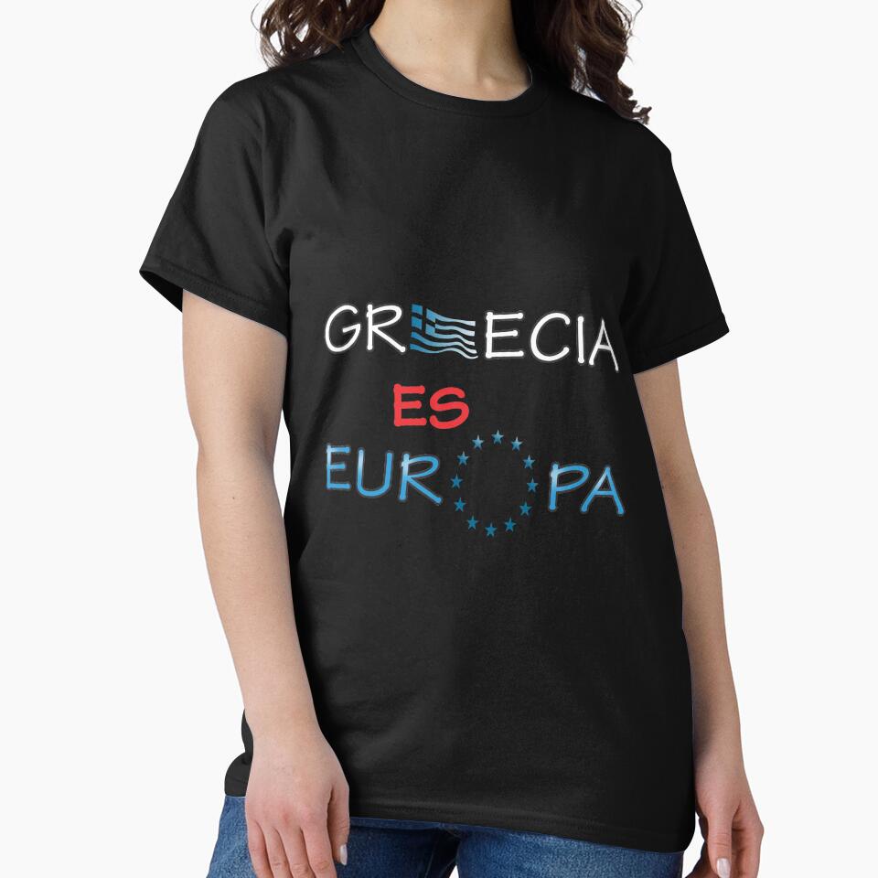 "Grecia es Europa" slogan in spanish by Art By M