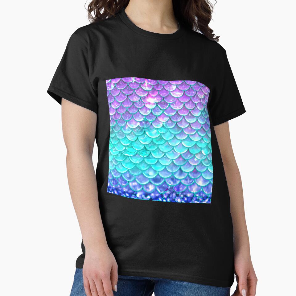 Printed image of Bokeh Mermaid Tail pattern v3 by JaReVa