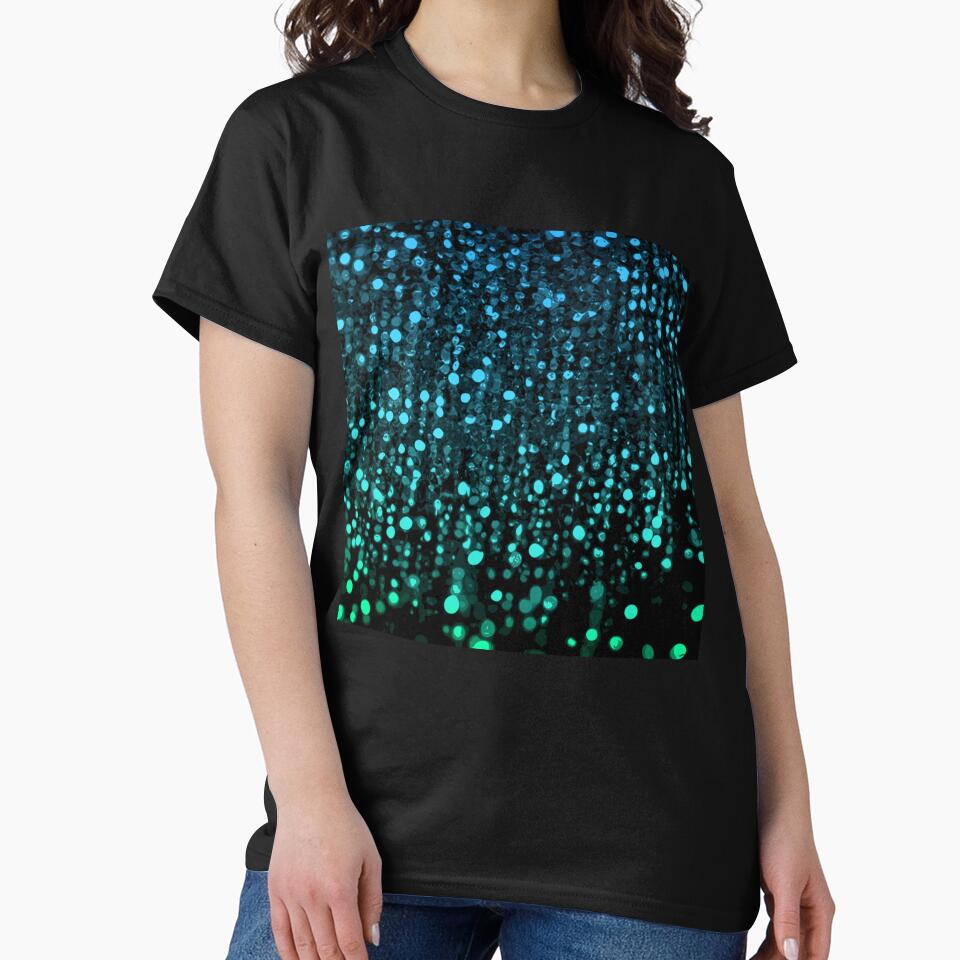 Printed image of azure glitter and sequins by JaReVa