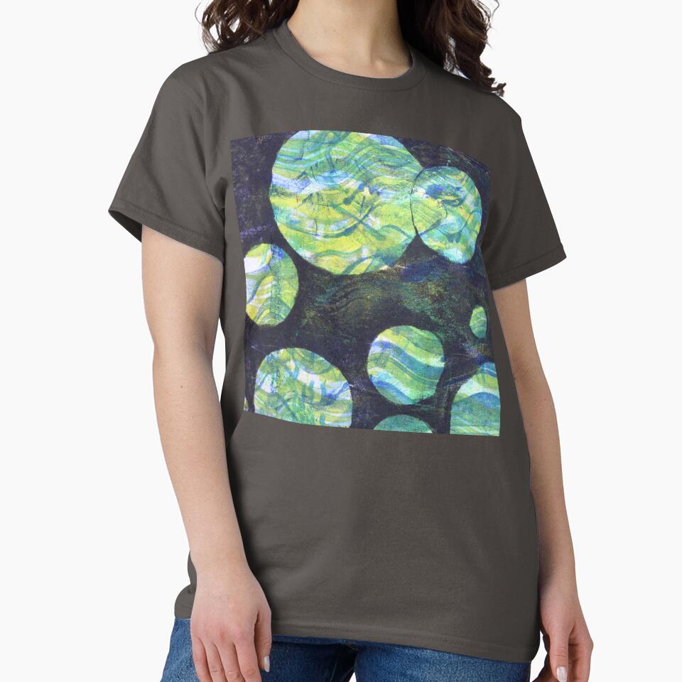 Green Cosmos Throw Pillow 2 by Heatherian