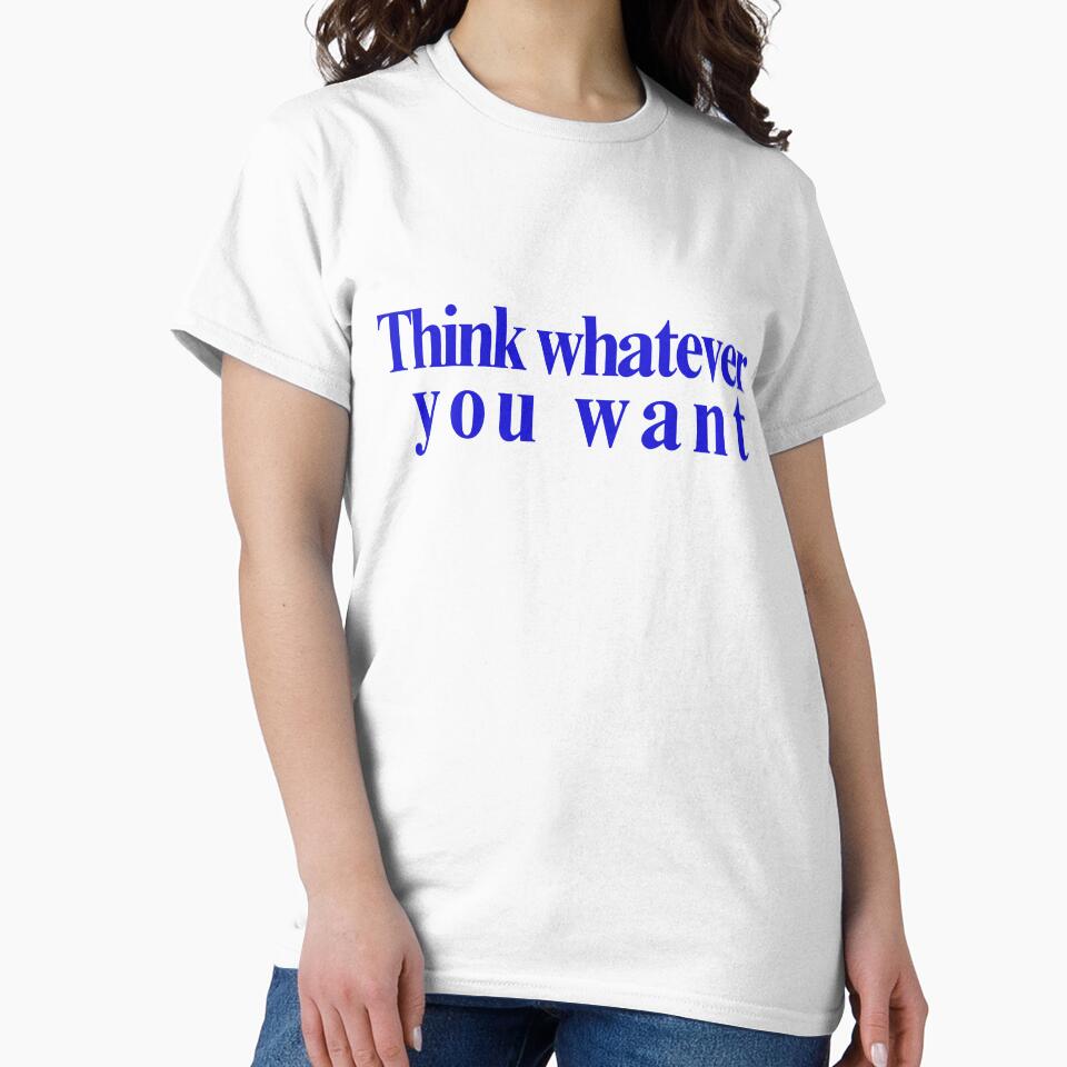 Think Whatever You Want Quote Typography Design by Adappai