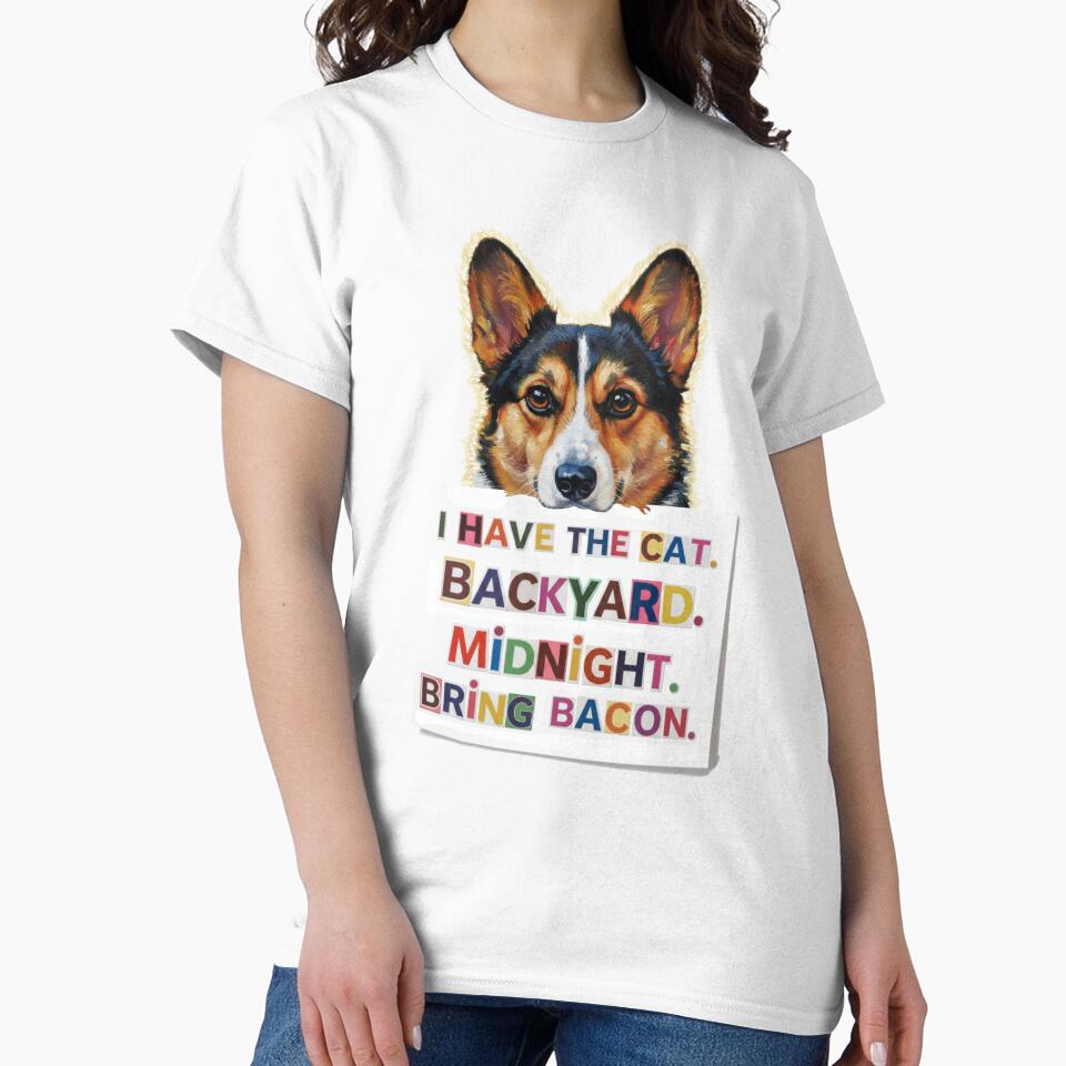 "I Have the Cat" dog with Ransom Note by JoyceBragdonDesigns