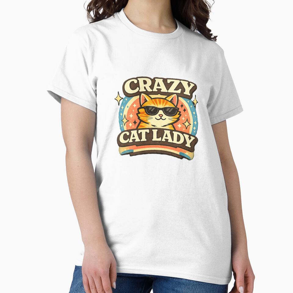 Crazy Cat Lady | Vintage Retro Cat Lover Gift by StrayaStyle
