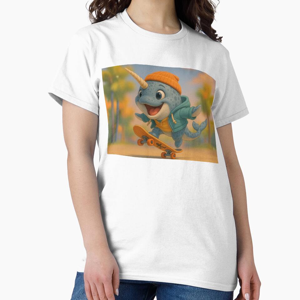 Skater Narwhal Whale by Sillytoe