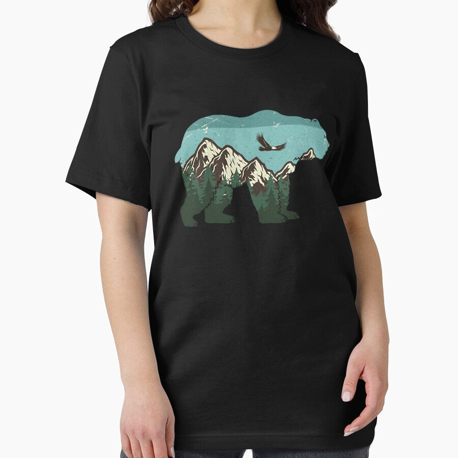 Vintage National Park Bear Wildlife Mountains by Stroblesamuel