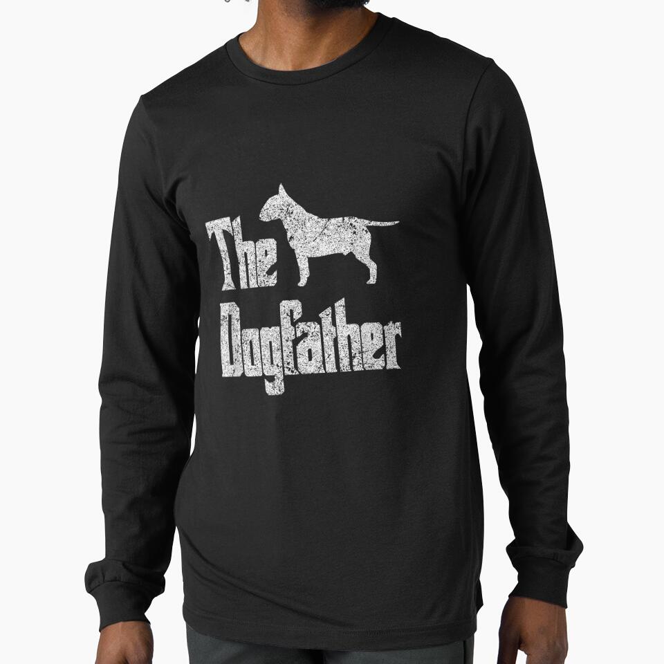 The Dogfather Funny Dog Gift Funny Bull Terrier by melisenda