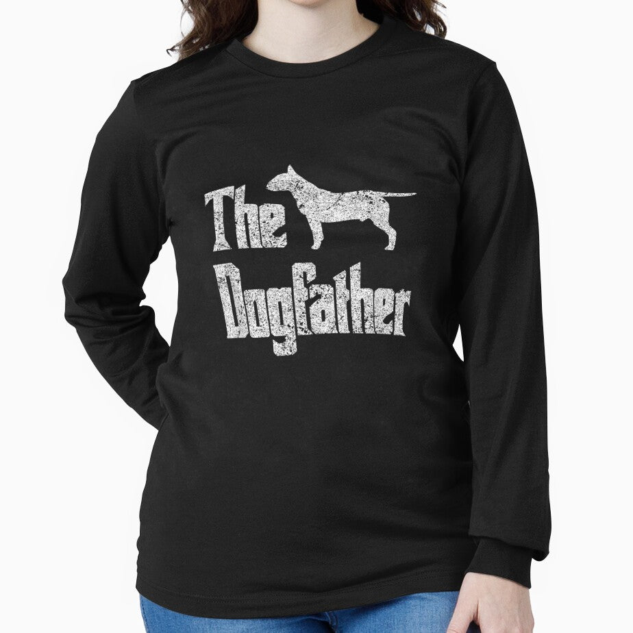 The Dogfather Funny Dog Gift Funny Bull Terrier by melisenda