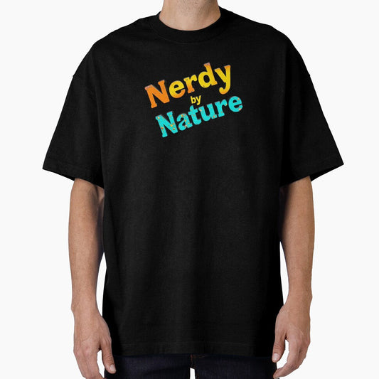 3D Vintage Nerdy by Nature – Fun Retro Varsity Nerd Gift by StemMerch247