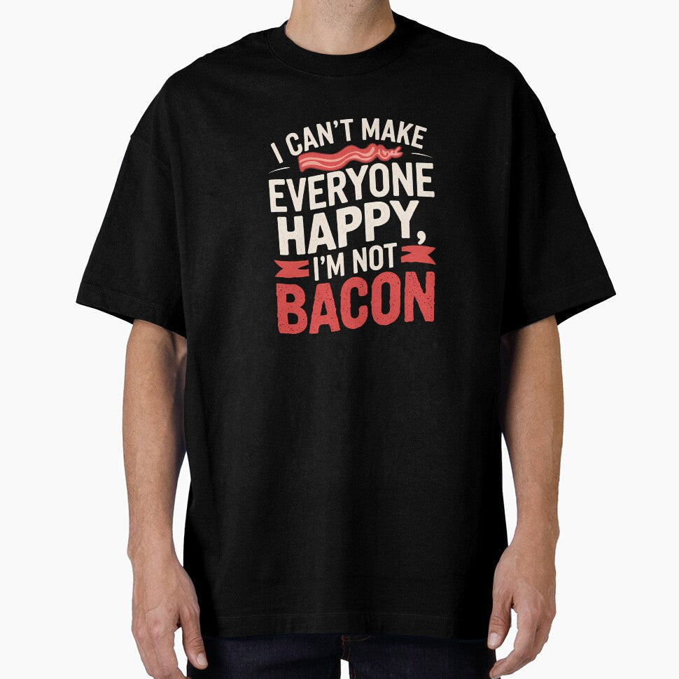 Not Bacon Funny Slogan by Funny Vintage Stickers And T-Shirts