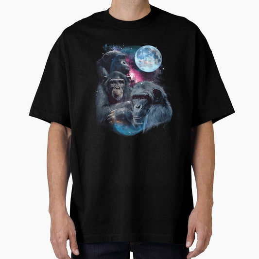3 Moon Chimpanzee Monkey Chimp Ape Animal Novelty by neyvrvdpez49