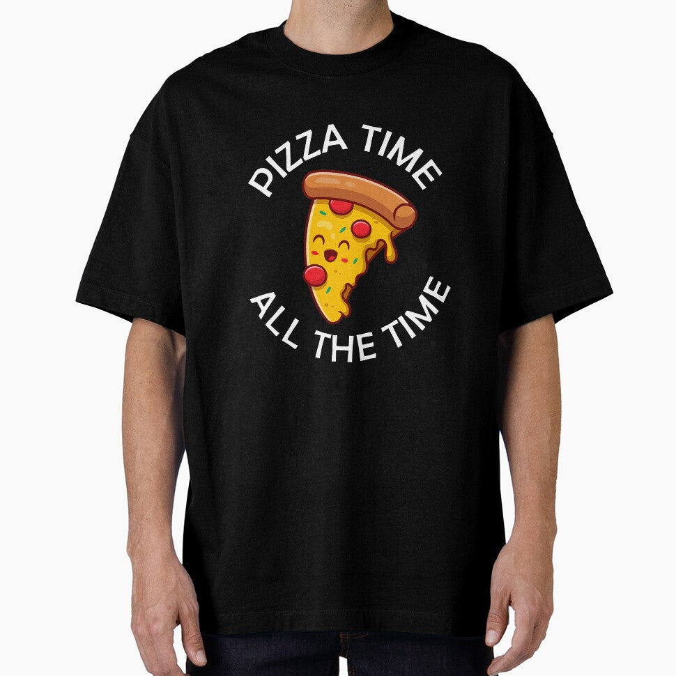 Pizza Time All The Time Funny Pizza Quote by theshirtinator