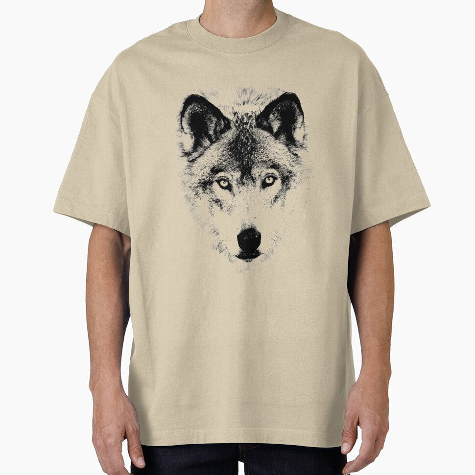 Wolf Face. Digital Wildlife Image. by Digital Eclectica