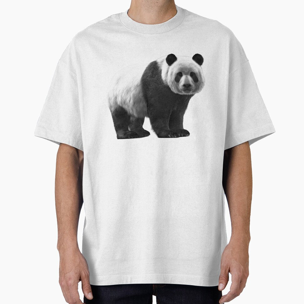 Giant Panda – Black & White Wildlife Portrait by Massimo Righi