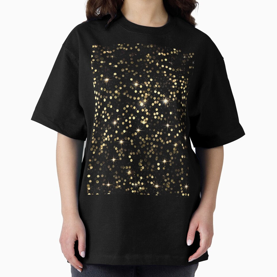 Printed image of golden glitter and sequins v8 by JaReVa